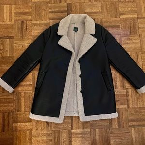 Wild Fable faux leather and shearling jacket